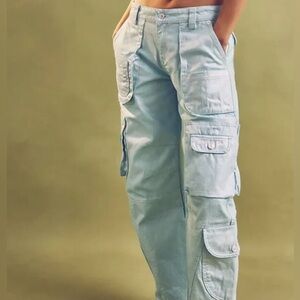 Free People We The Free Lap of Luxury Barrel Cargo Jeans - Brand New - Size 29